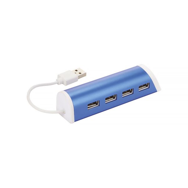 4-ports USB hub og telefonholder i aluminium - Bilde 7